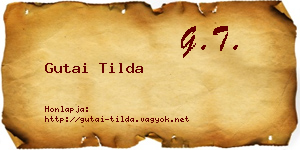Gutai Tilda névjegykártya
